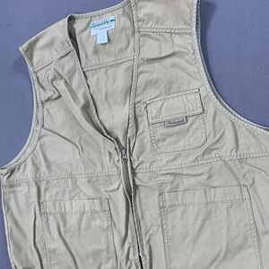 Shakespeare Buzz Off Vest Mens L XL British Khaki Insect Shield Outdoors Utility